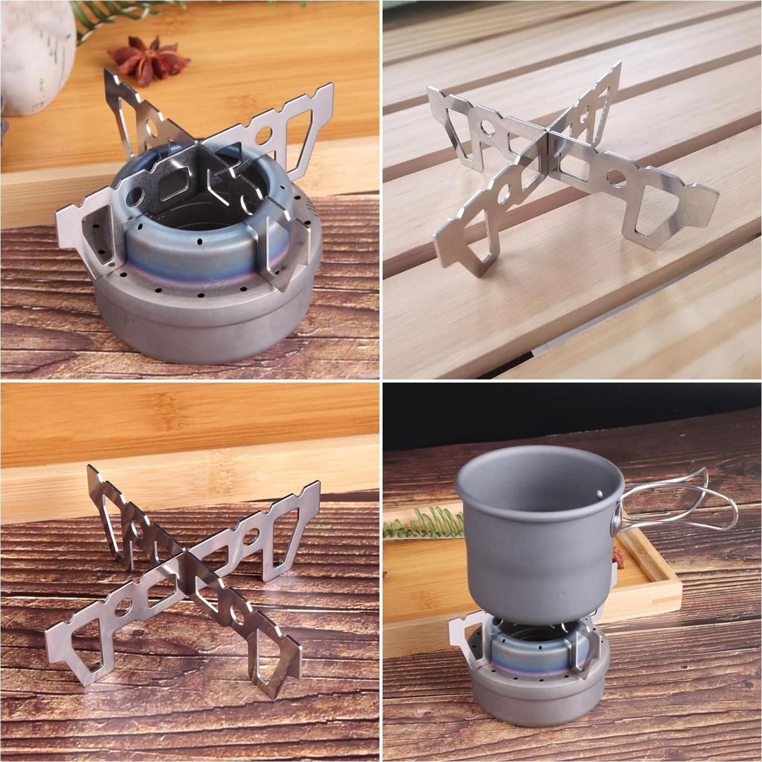 Soporte Cruzado para Estufa de Alcohol SquEqu Acero Inoxidable