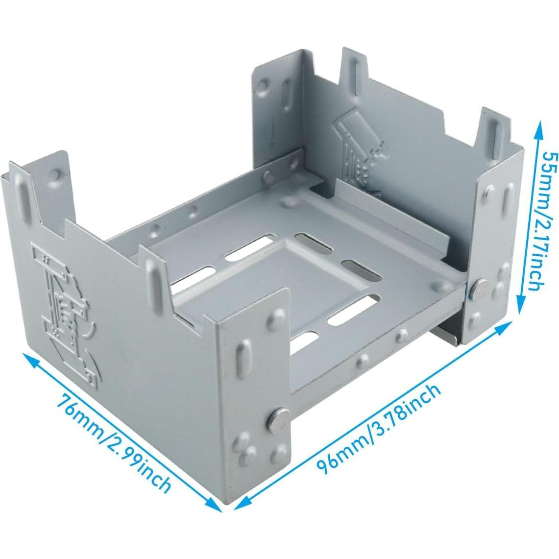 Estufa de bolsillo plegable portátil de metal para exteriores