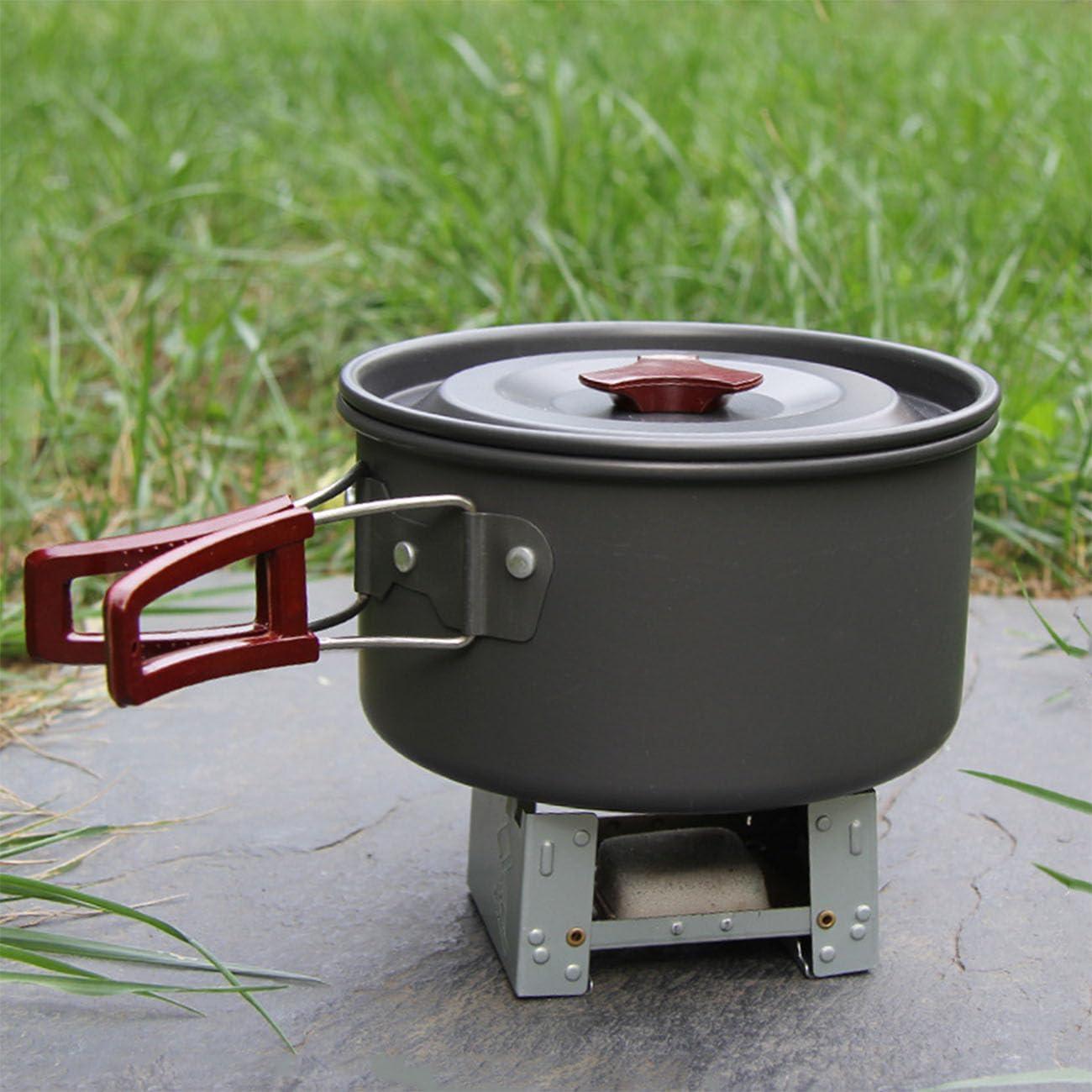 Estufa de bolsillo plegable portátil de metal para exteriores