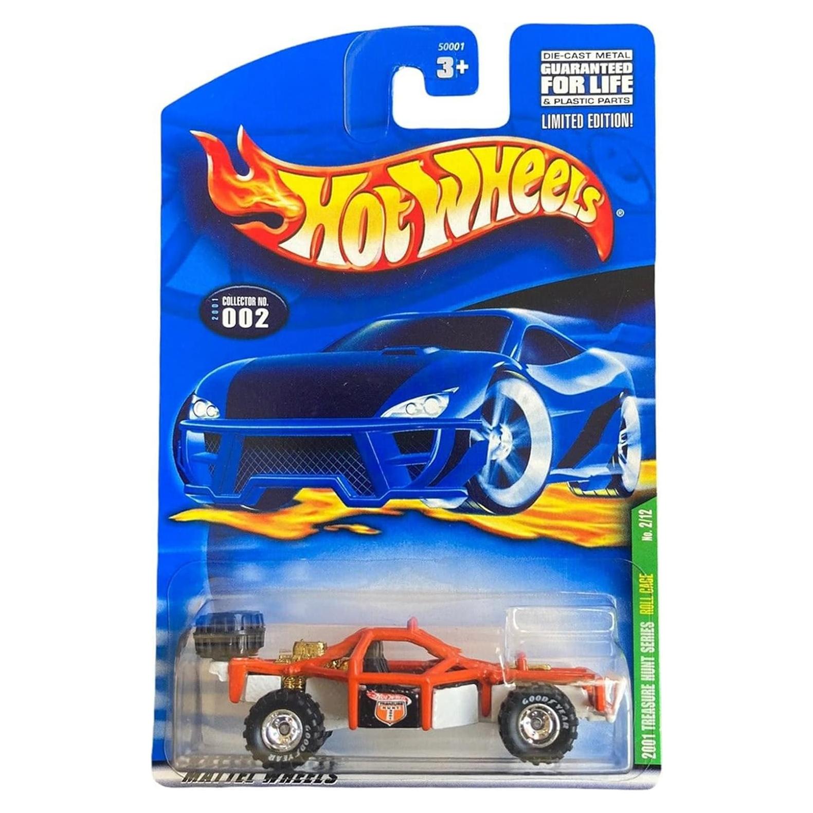 Hot Wheels Caza del Tesoro 2001 1:64 Jaula Roja Edición Limitada