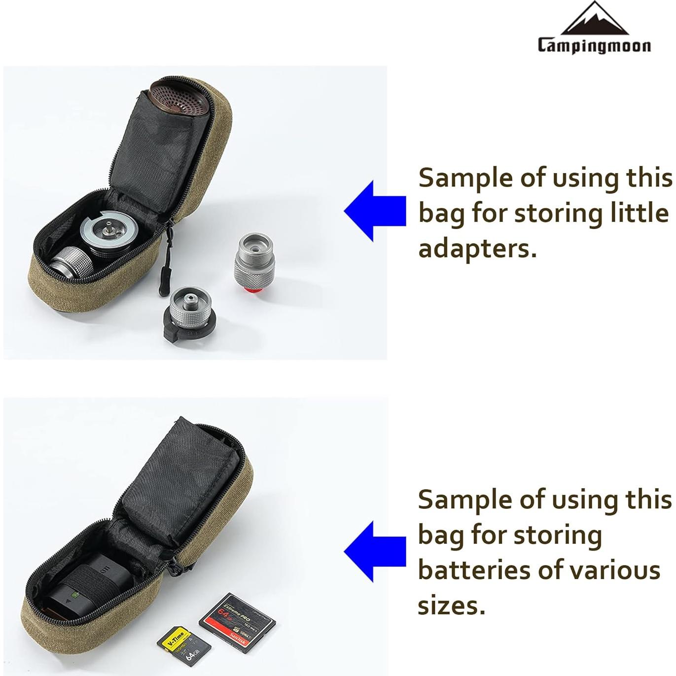 Bolsa de Almacenamiento Camping Moon XD-2F de Lona 11x7x7 cm