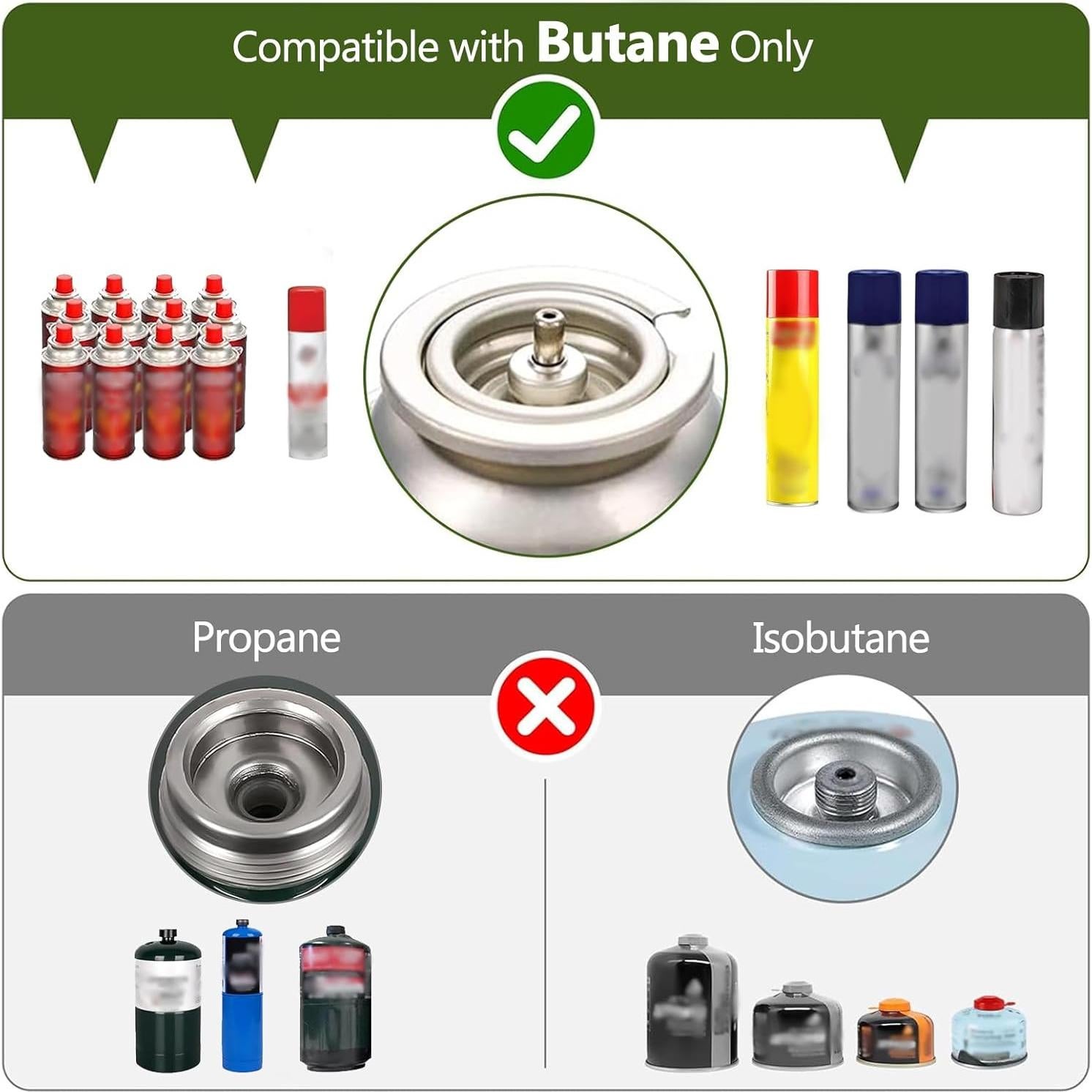 Estufa de Camping Butano HuaShuani Doble Quemador 3924 BTU