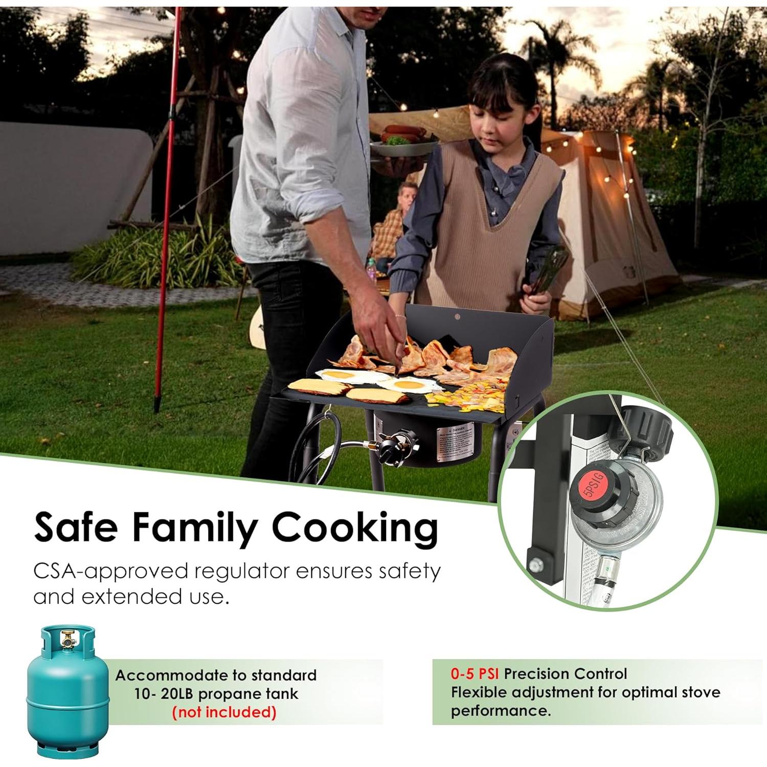 Estufa de Gas Portátil Red Mountain Valley 30,000 BTU