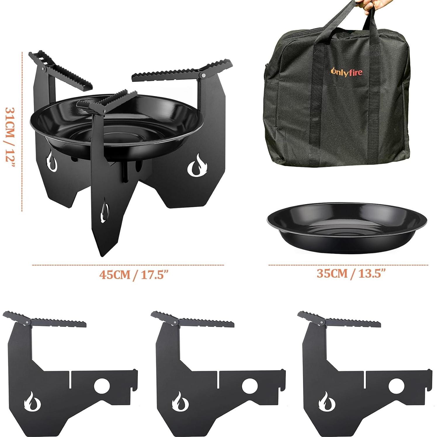 Estufa de Camping Portátil ONLYFIRE GS340 con Bolsa de Transporte