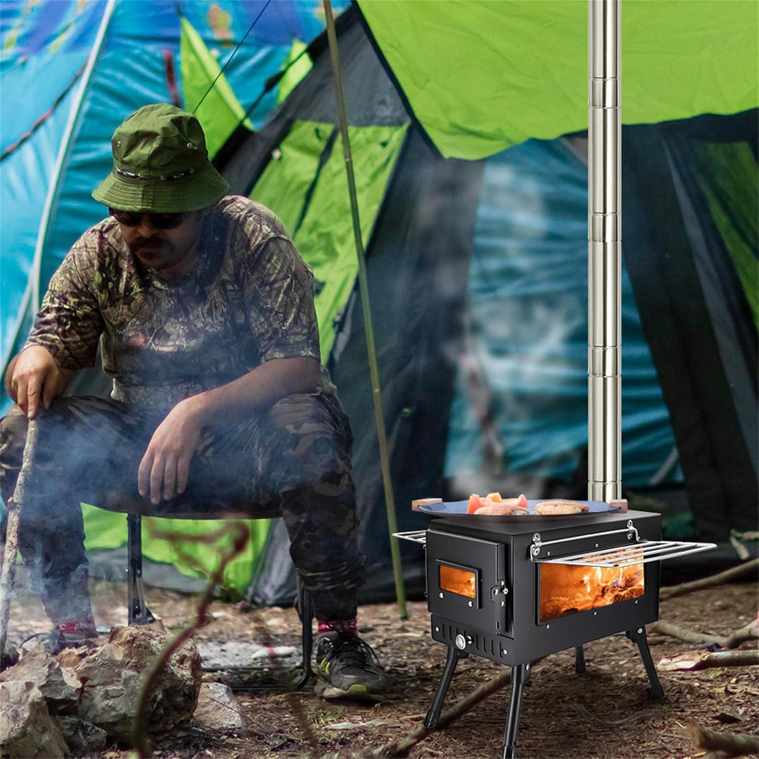 Estufa de Camping SOTECH Plegable 8.75kg con Chimenea