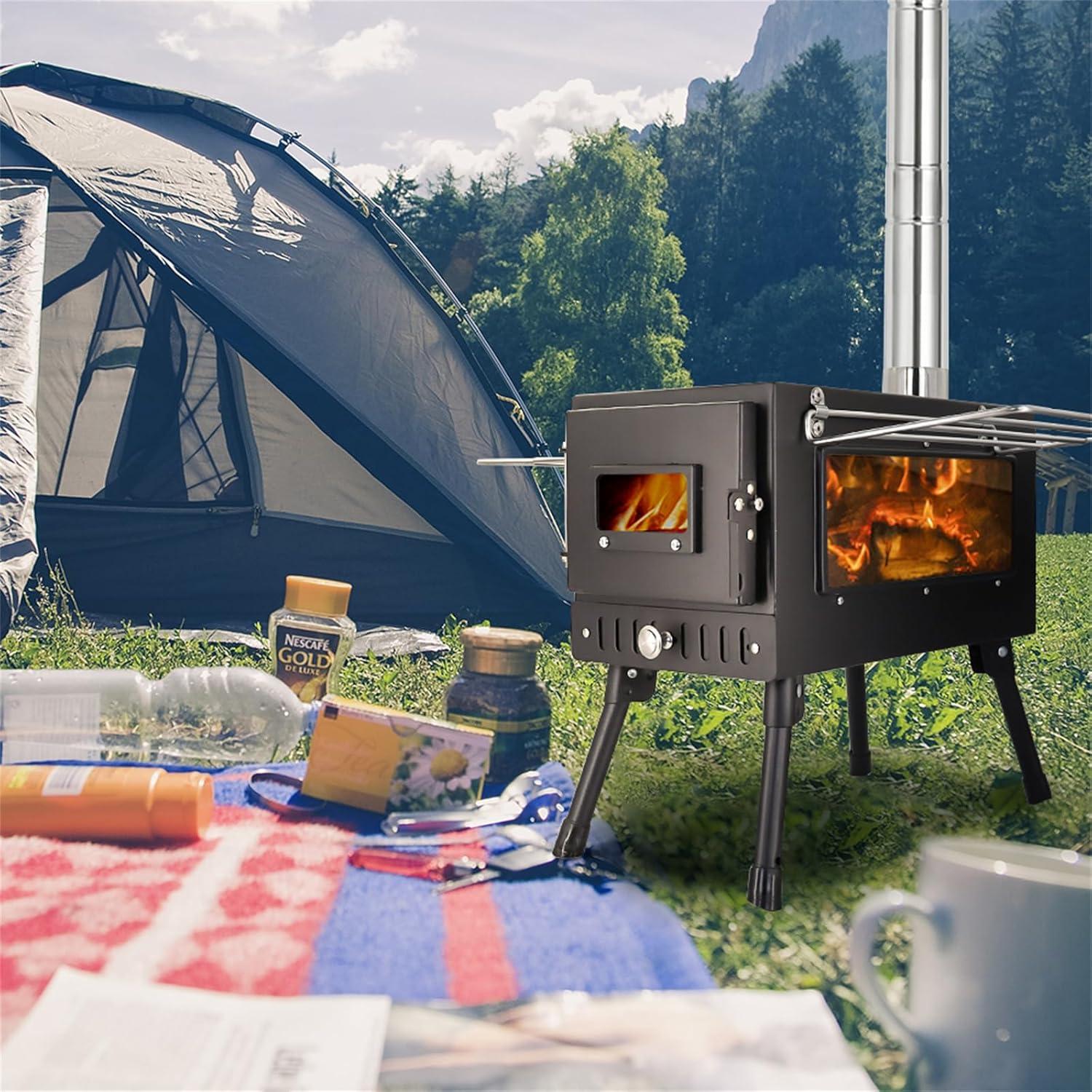 Estufa de Camping SOTECH Plegable 8.75kg con Chimenea