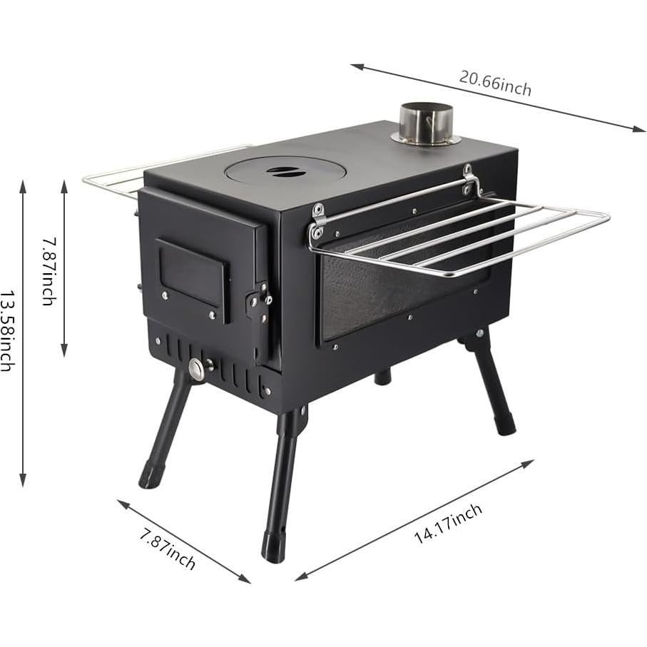 Estufa de Camping SOTECH Plegable 8.75kg con Chimenea