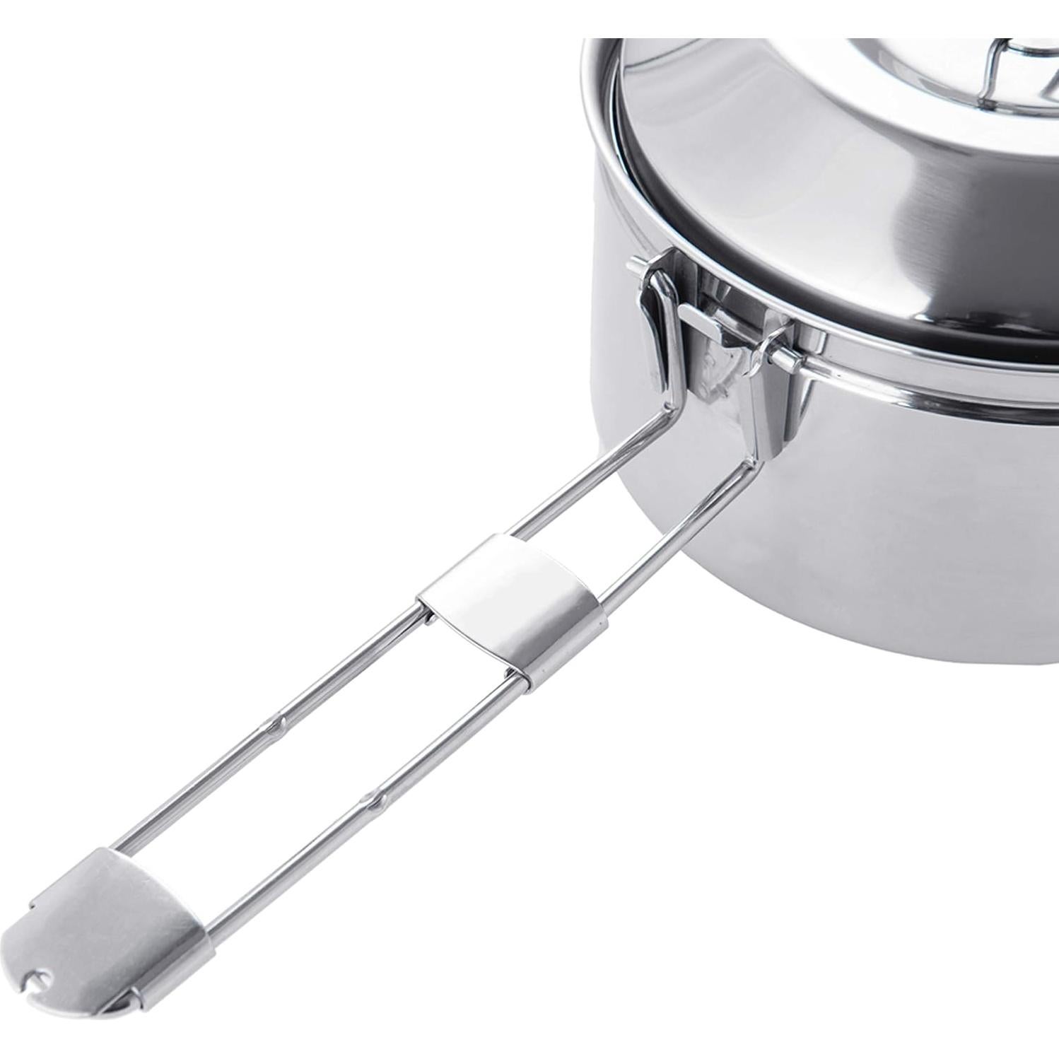 Olla de Camping Fire-Maple Antarcti 1.0L Acero Inoxidable Plegable