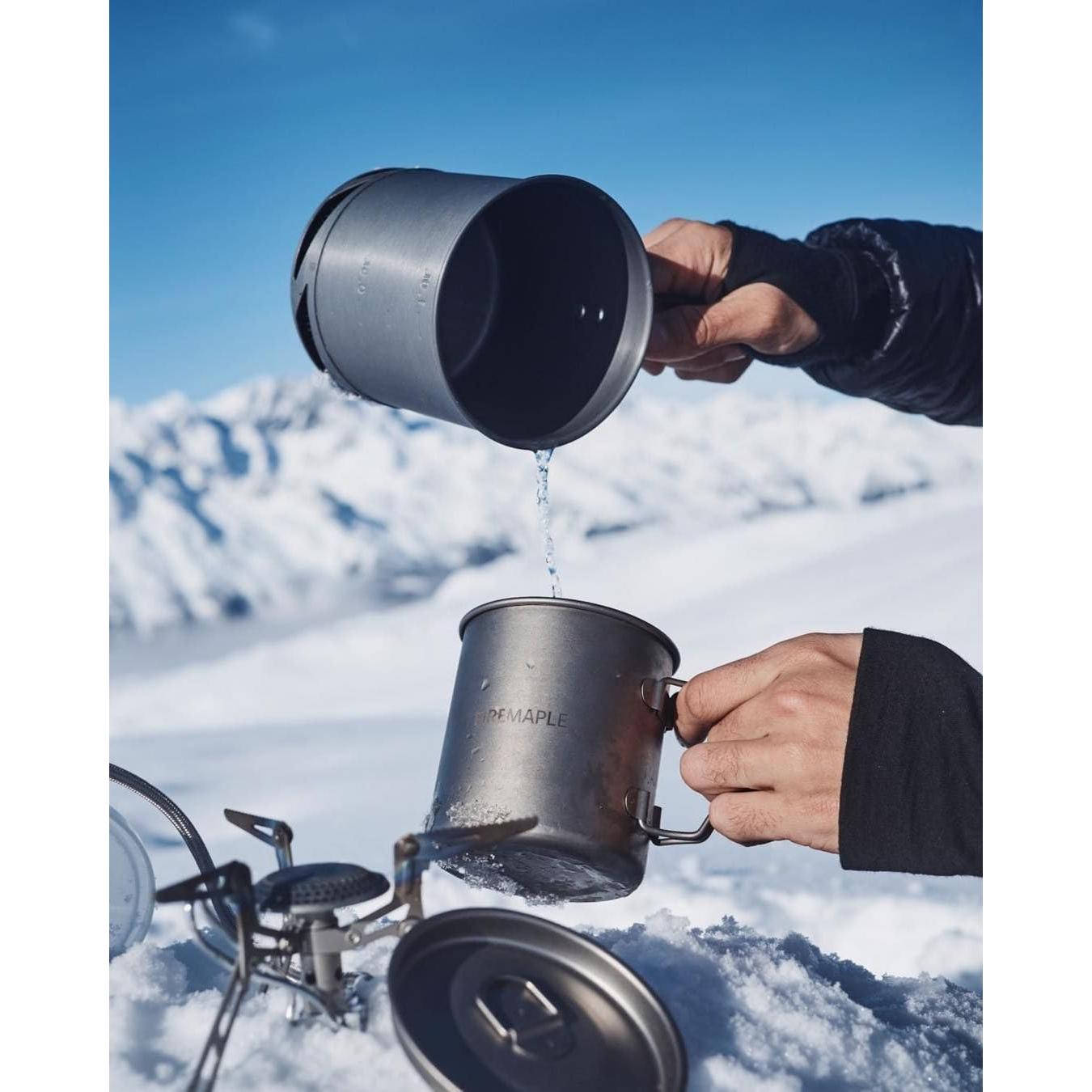 Olla de Camping Fire-Maple 1L Aluminio Anodizado Duro Plegable