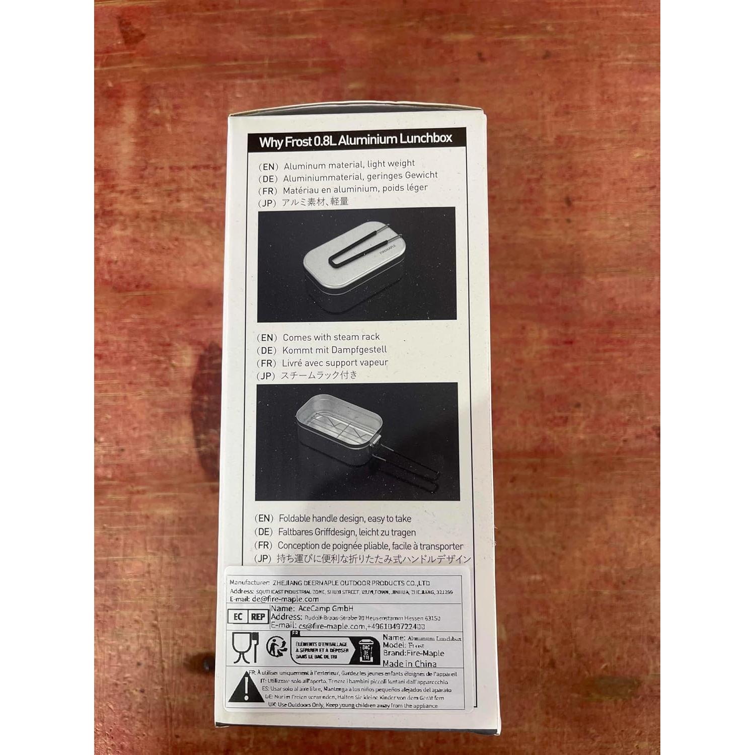 Caja de Almuerzo Bento Fire-Maple Frost 800ml para Camping