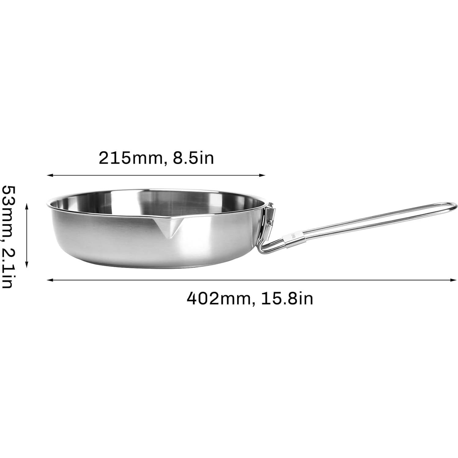 Sartén Fire-Maple Antarcti 21.5 cm Acero Inoxidable Camping