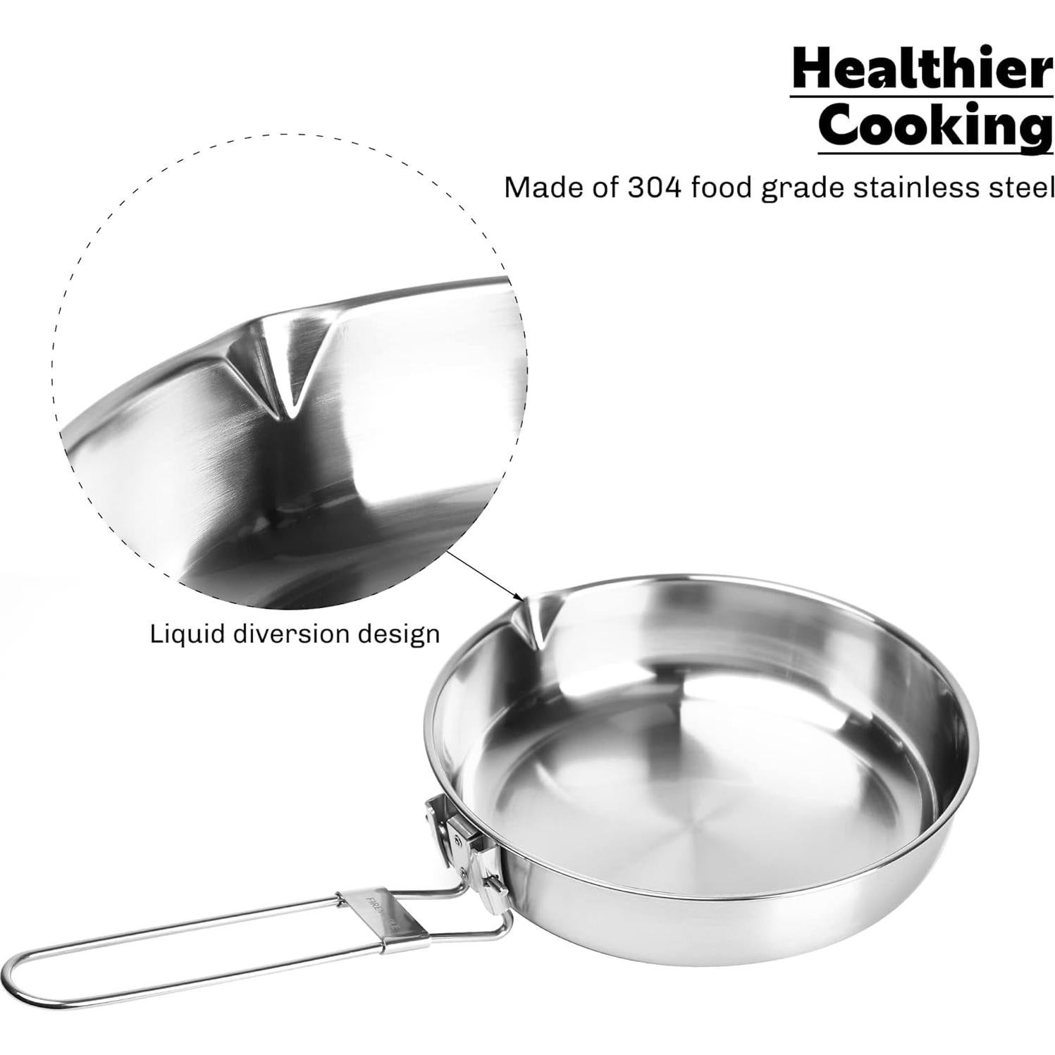 Sartén Fire-Maple Antarcti 21.5 cm Acero Inoxidable Camping