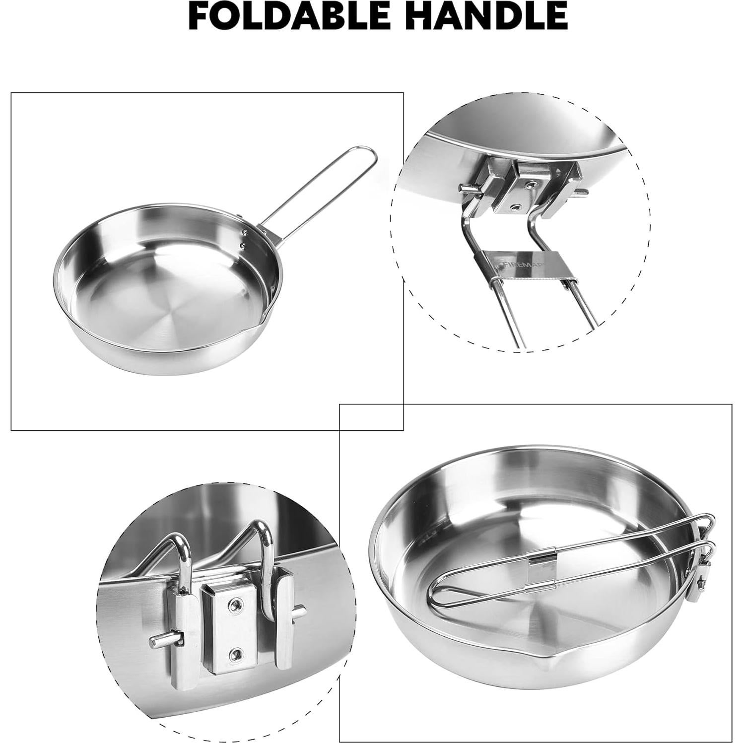 Sartén Fire-Maple Antarcti 21.5 cm Acero Inoxidable Camping