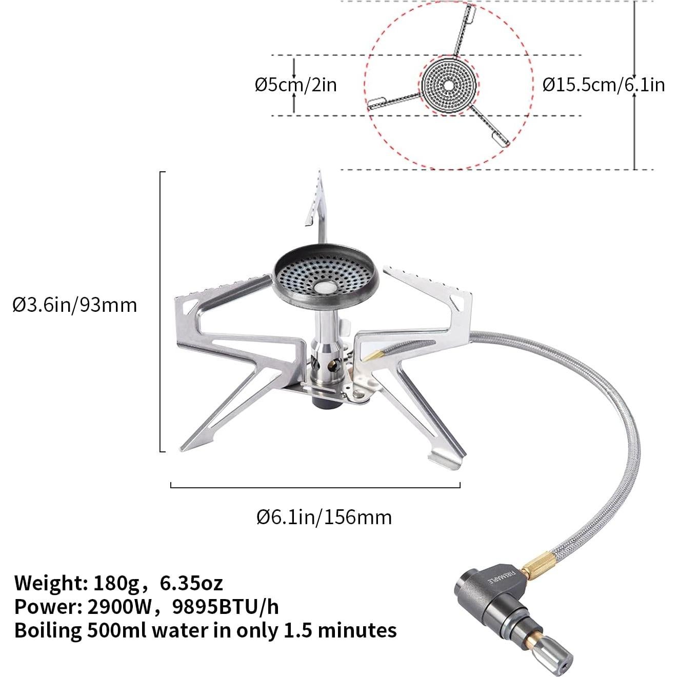 Estufa de Camping Fire Maple Polaris | Ligera y Compacta | 2900W