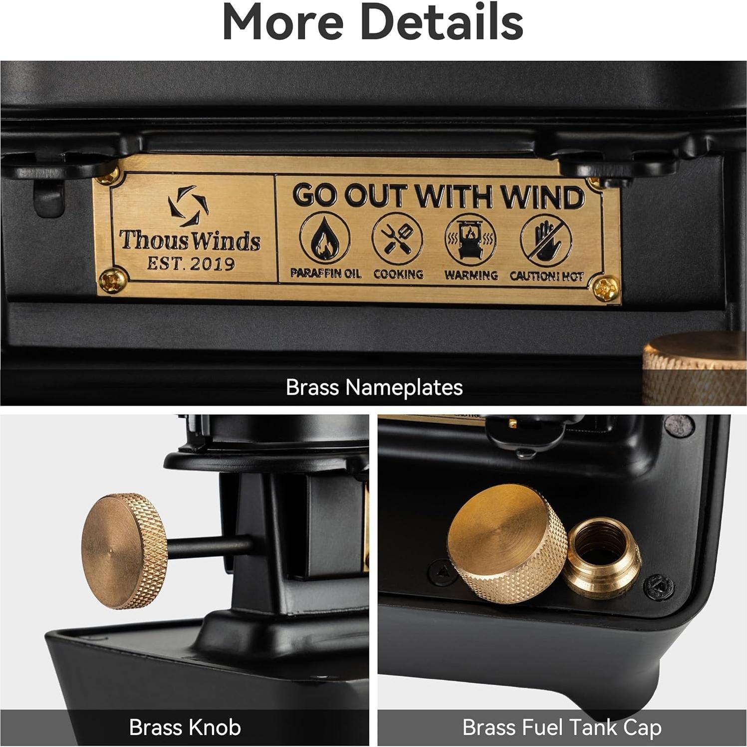 Linterna de Aceite Thous Winds TW6008-V Acero Inoxidable 400ml