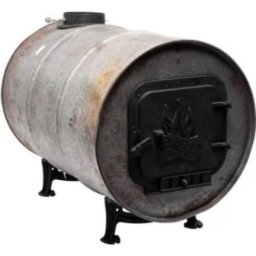 Kit Estufa de Barril BSK1000 US Stove, Hierro Fundido, Negro