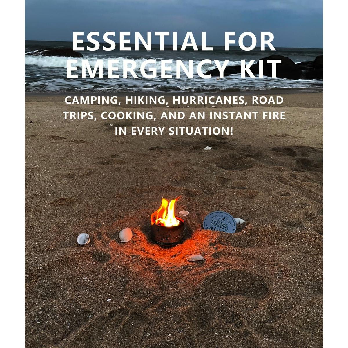 Fogata Portátil UFelice 2 Paquete con Soporte y Extintor