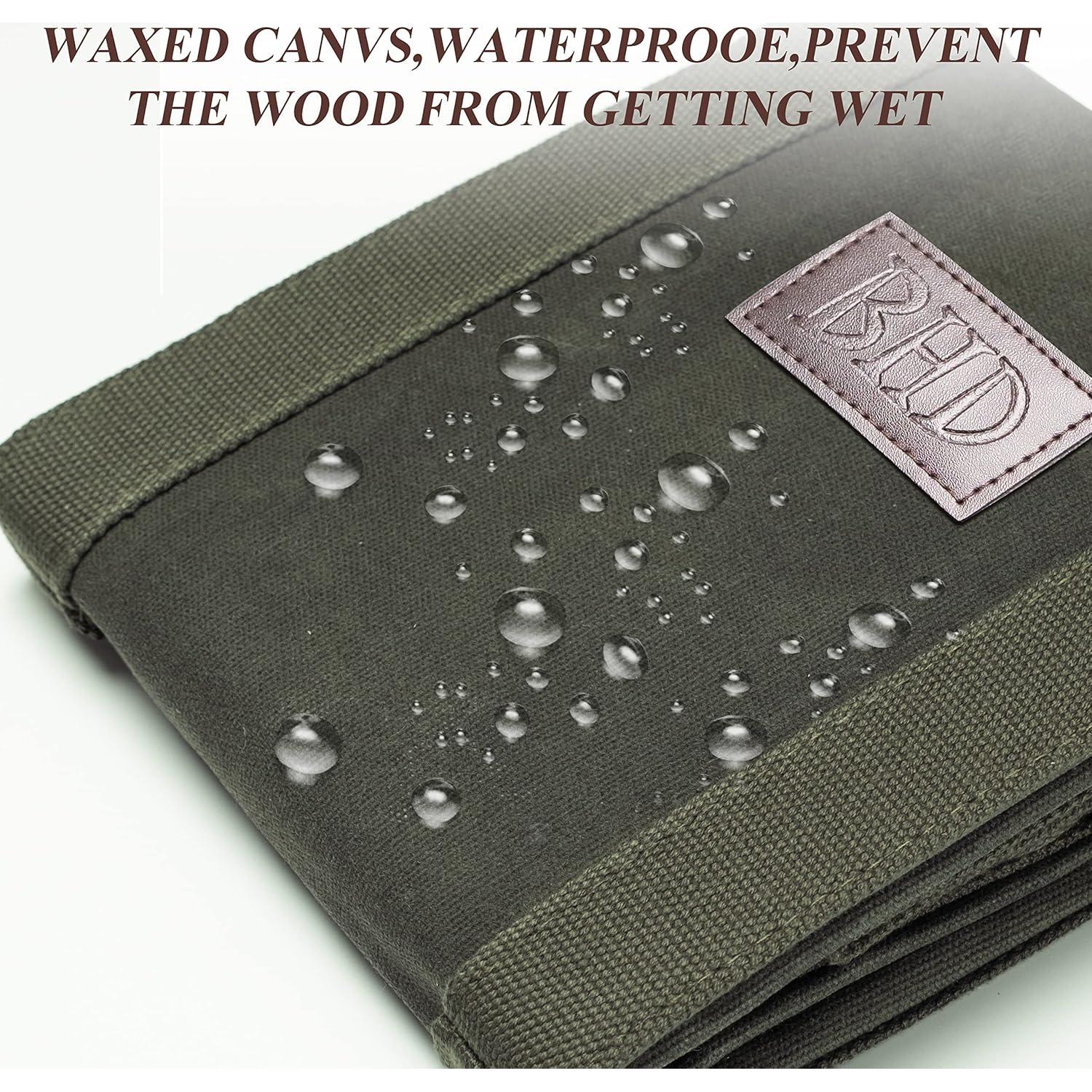 Transportador de Leña BHD Lona Encera 99x46 cm Verde Militar