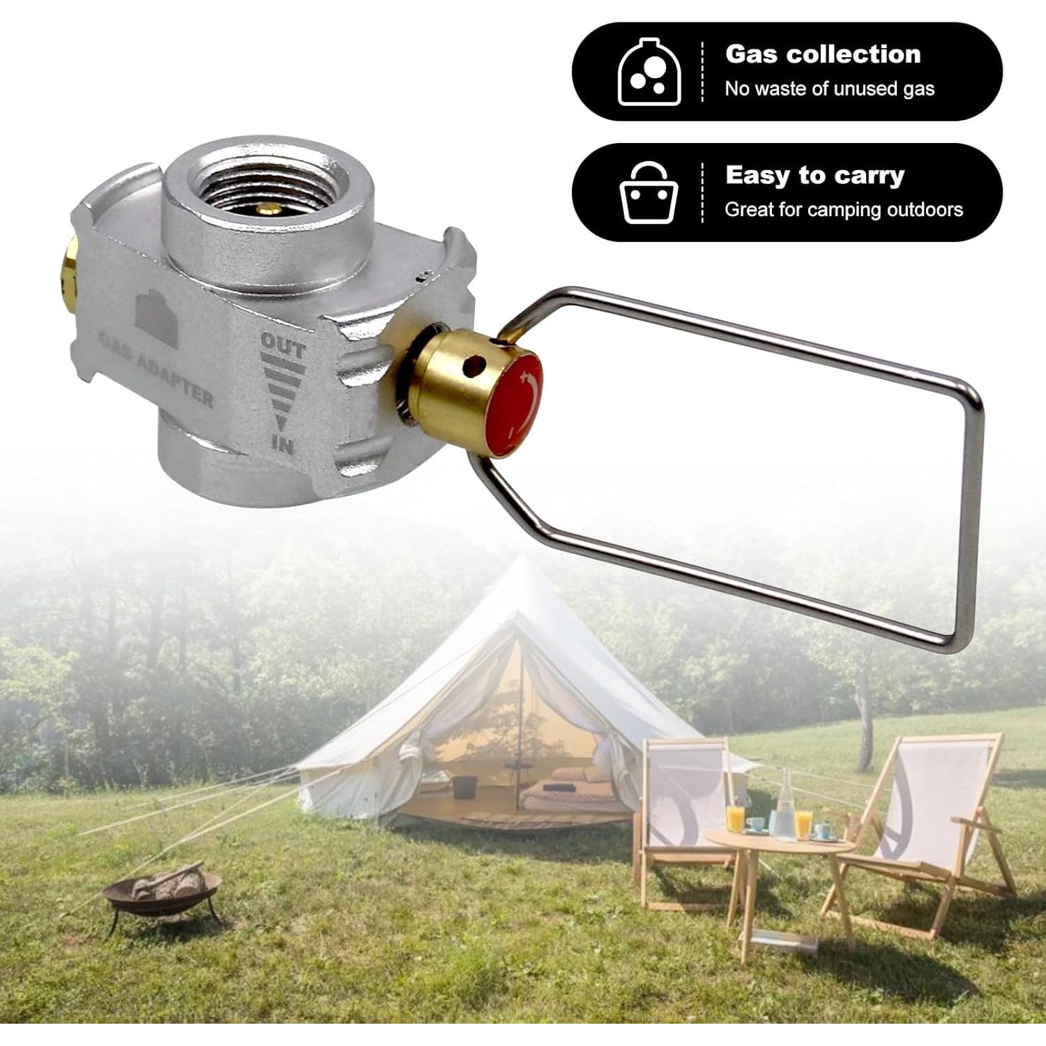 Adaptador de Recarga de Gas RULLINE para Camping - 1 PC
