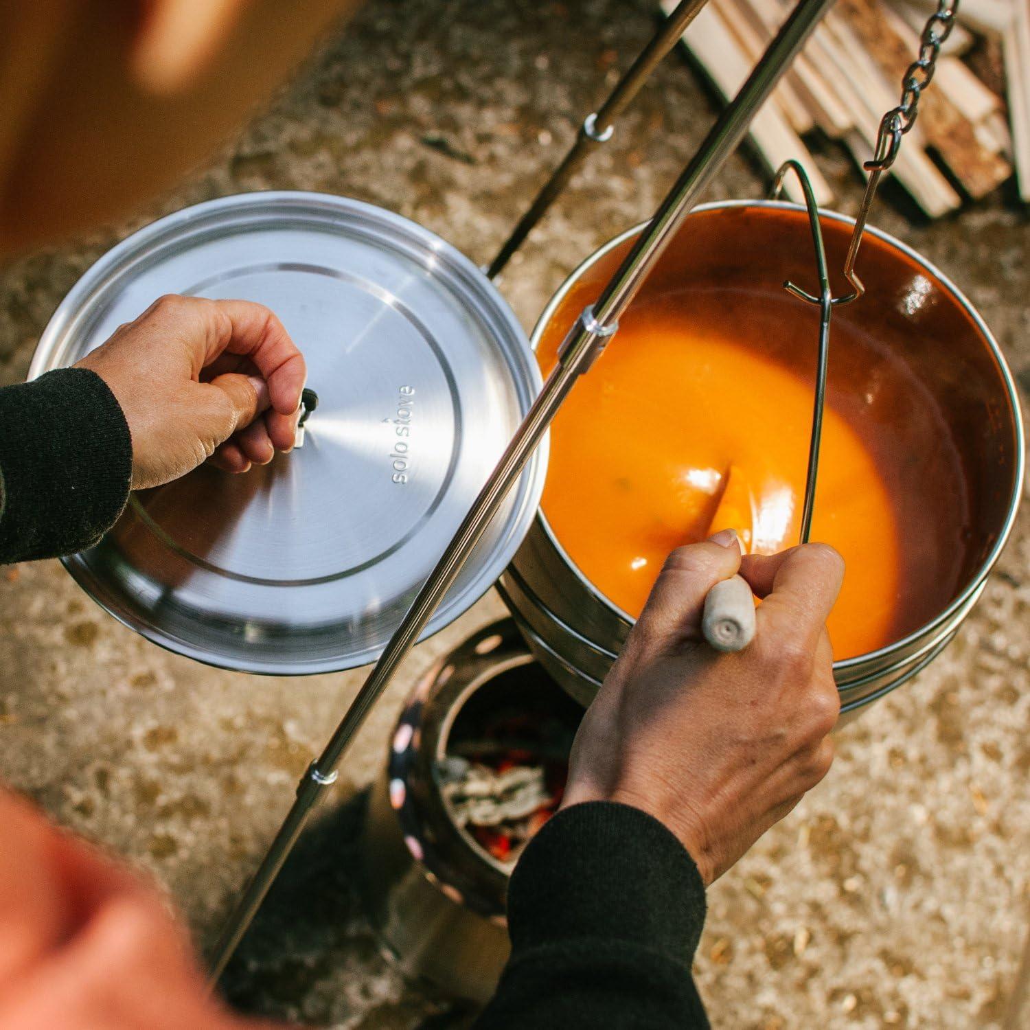 Combo Estufa de Camping Solo Stove Campfire + Set de 2 Ollas