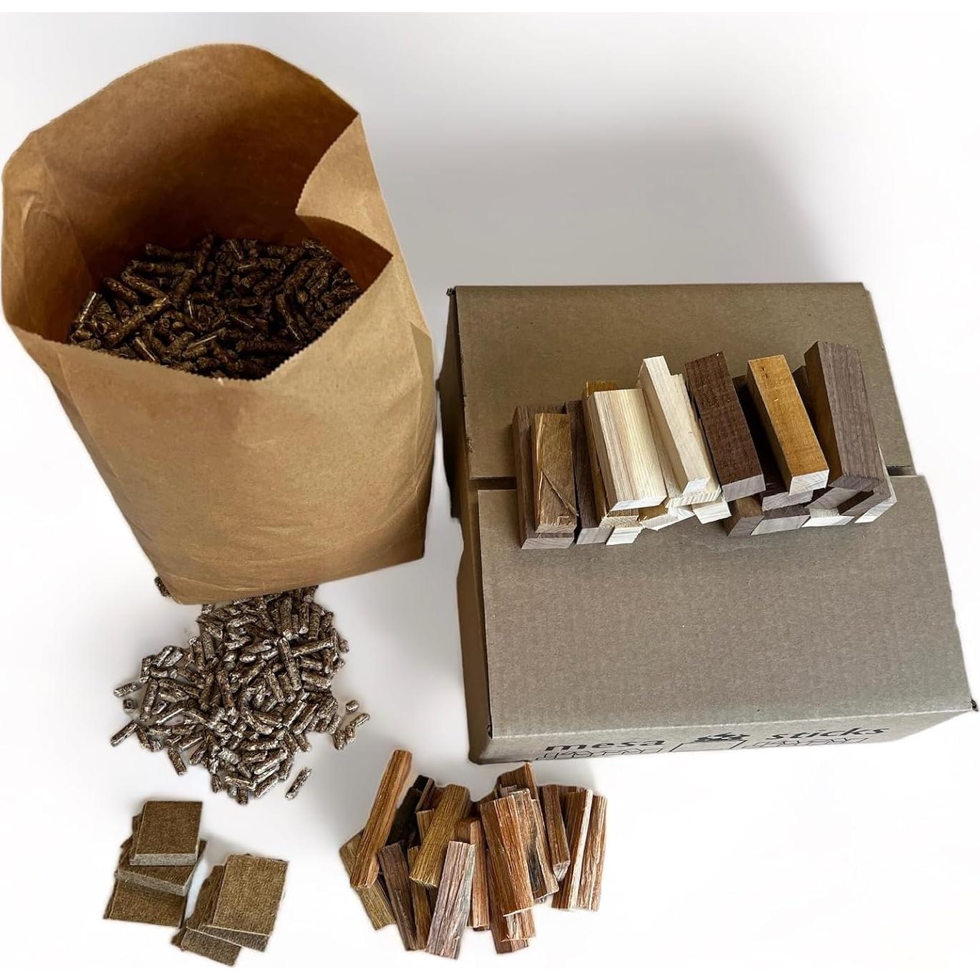 Mini Leña NATURA 20lbs (9.07kg) para Solo Stove - Troncos 8.89cm