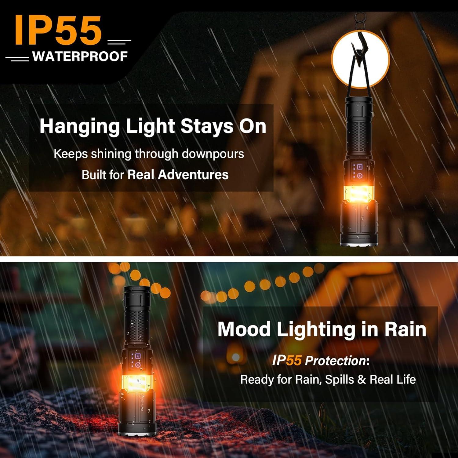 Linterna Recargable Tepreswes K3 1000 Lúmenes 8 Modos