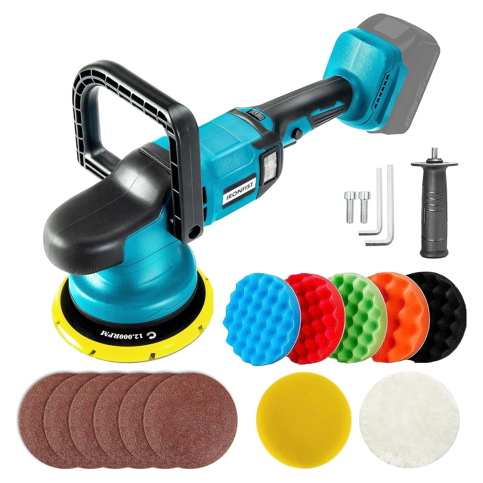 Pulidora de Coche Inalámbrica IRONFIST 6" 750-6800RPM