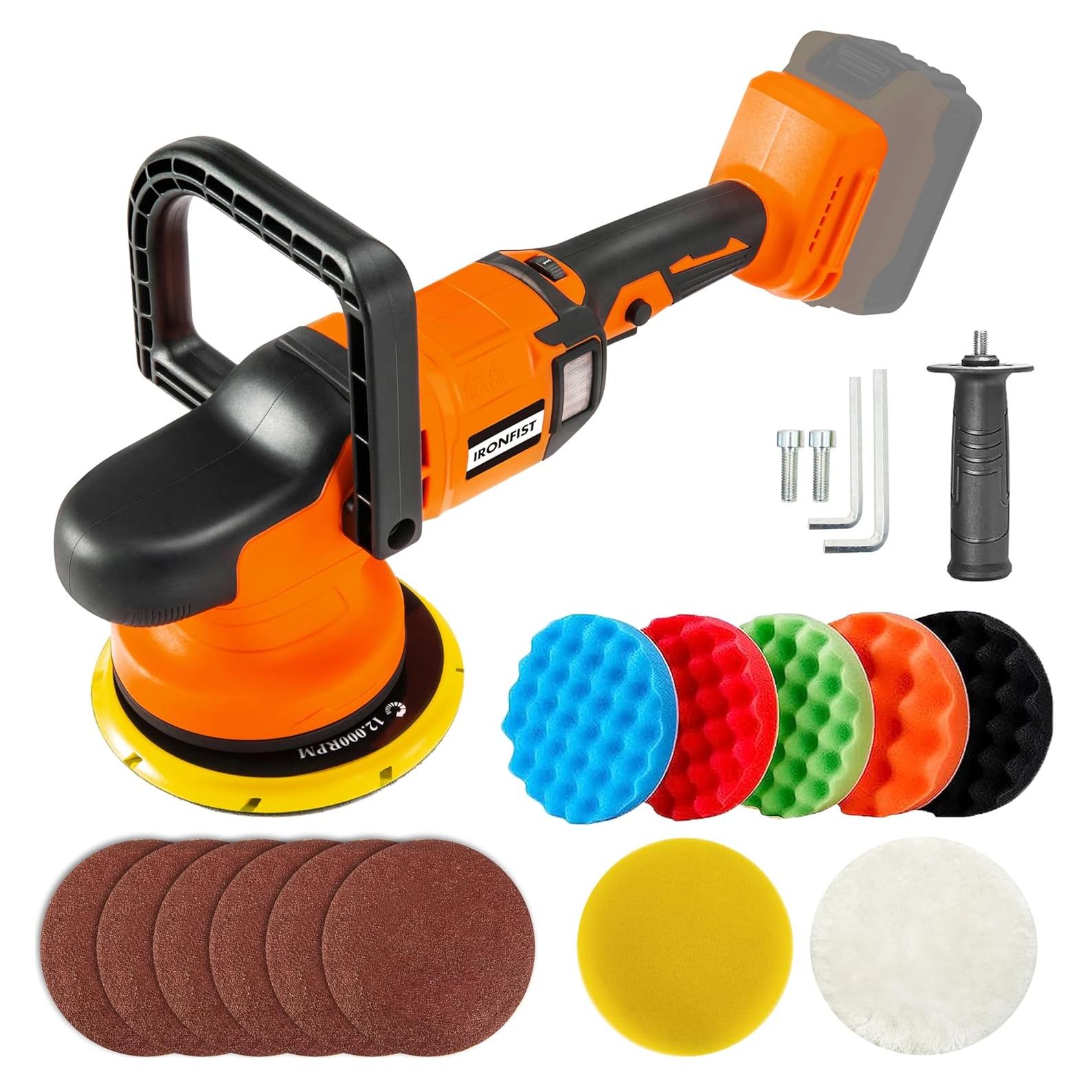 Pulidora Orbital Inalámbrica IRONFIST 20V 6" Sin Escobillas