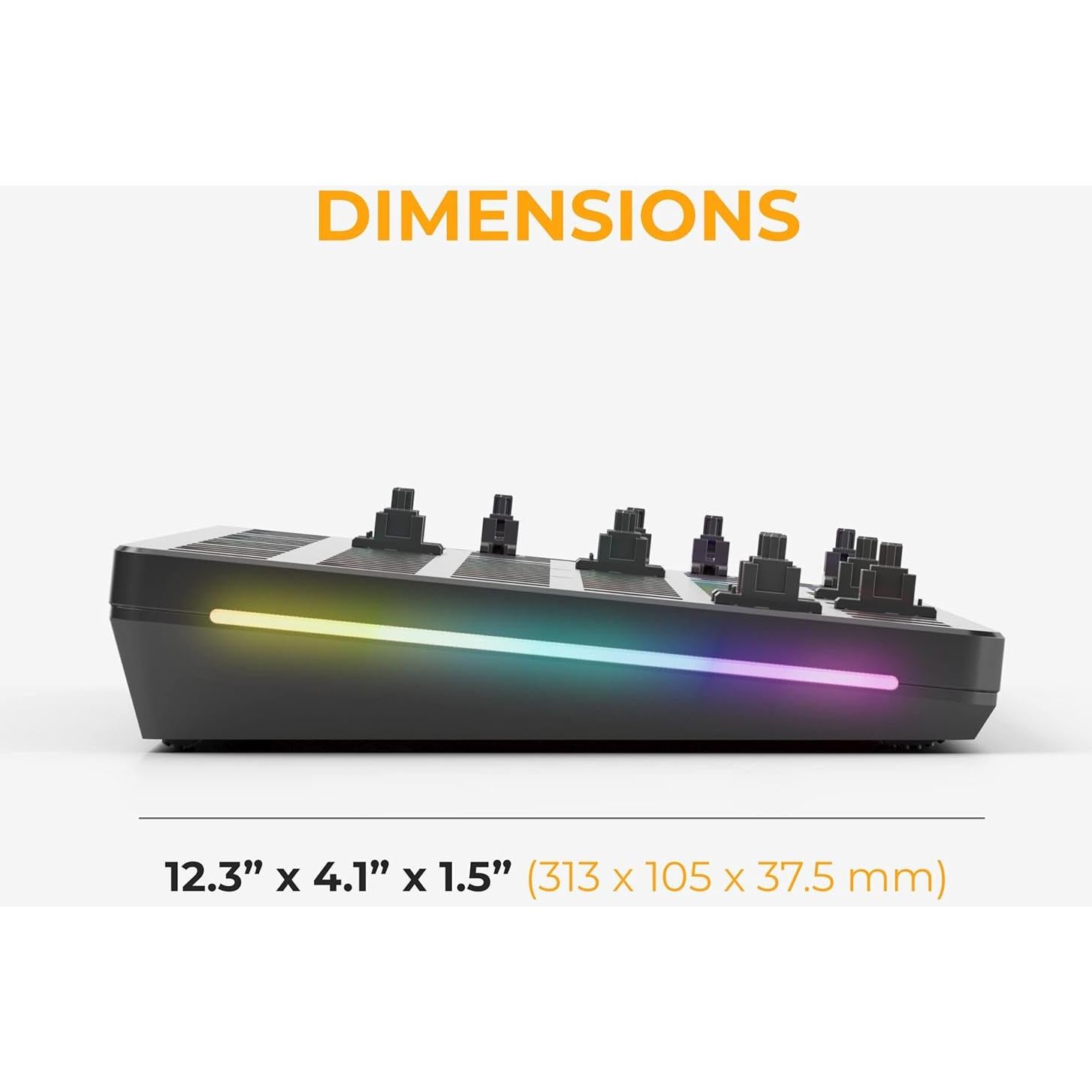 Teclado Mecánico Glorious GMMK 2 Barebones 96% Negro RGB