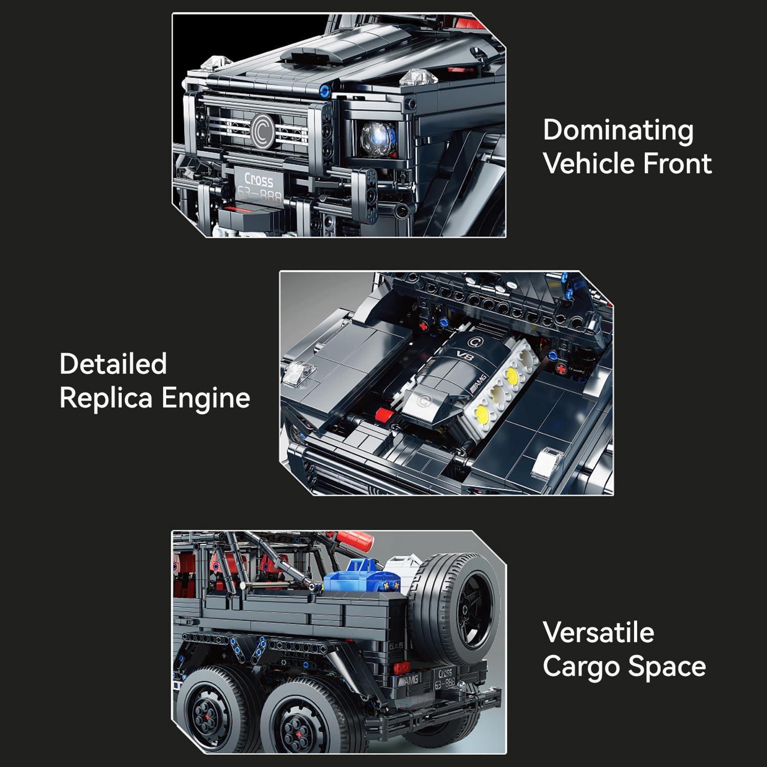 Kit de Construcción Camión Pickup Wrangler 6x6 Chodia 3224 Piezas