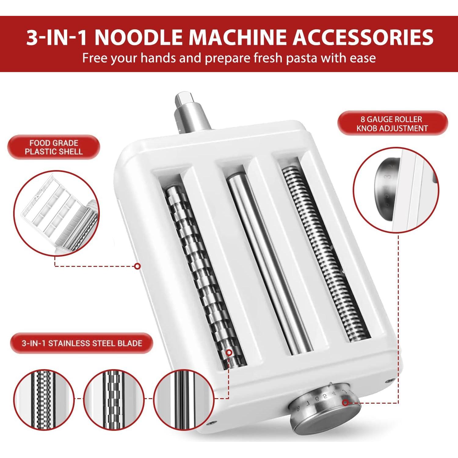 Accesorio para hacer pasta 3 en 1 NEWSETS para Kitchenaid