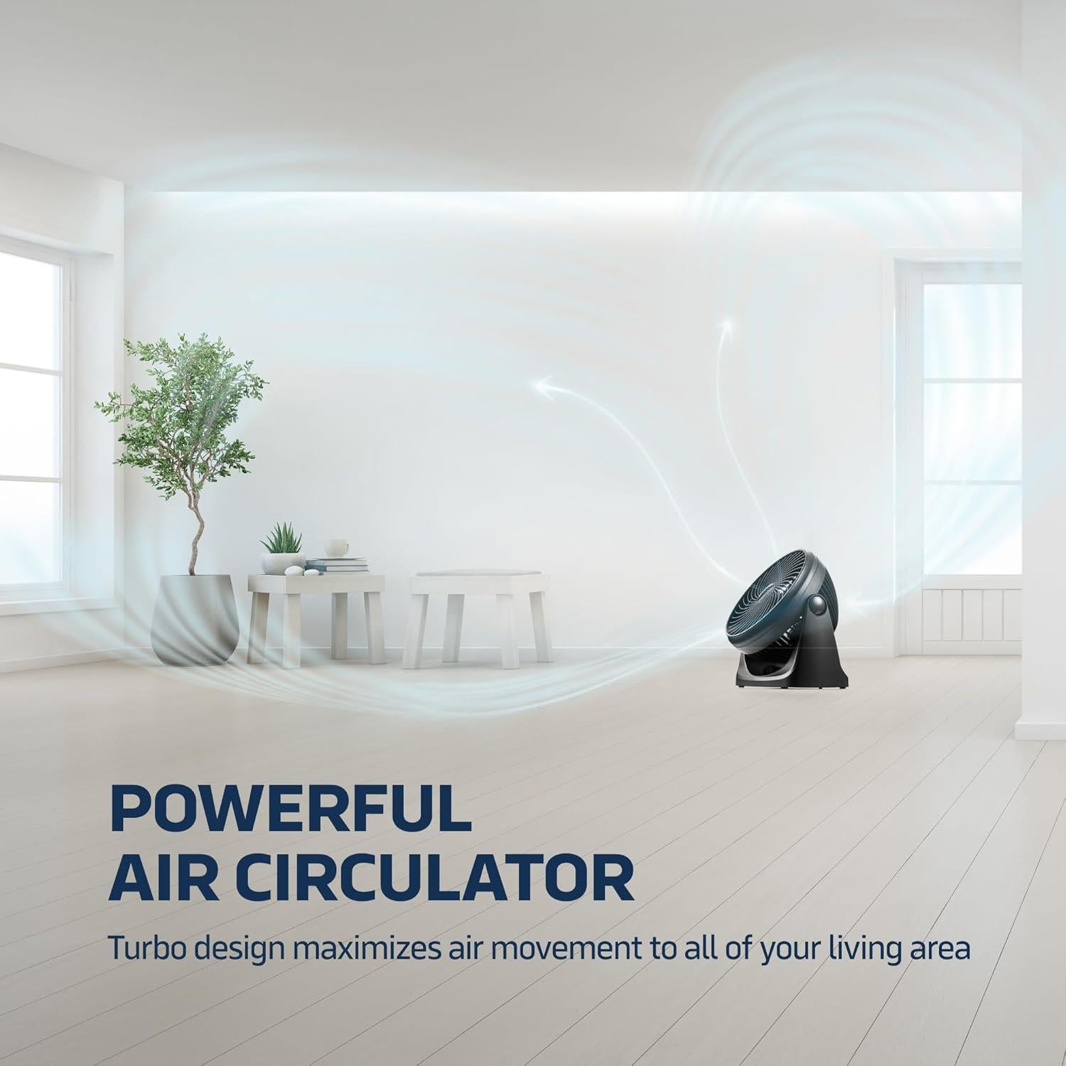 Ventilador Turbo Portátil NEXAIR 35W 3 Velocidades 17.78 cm