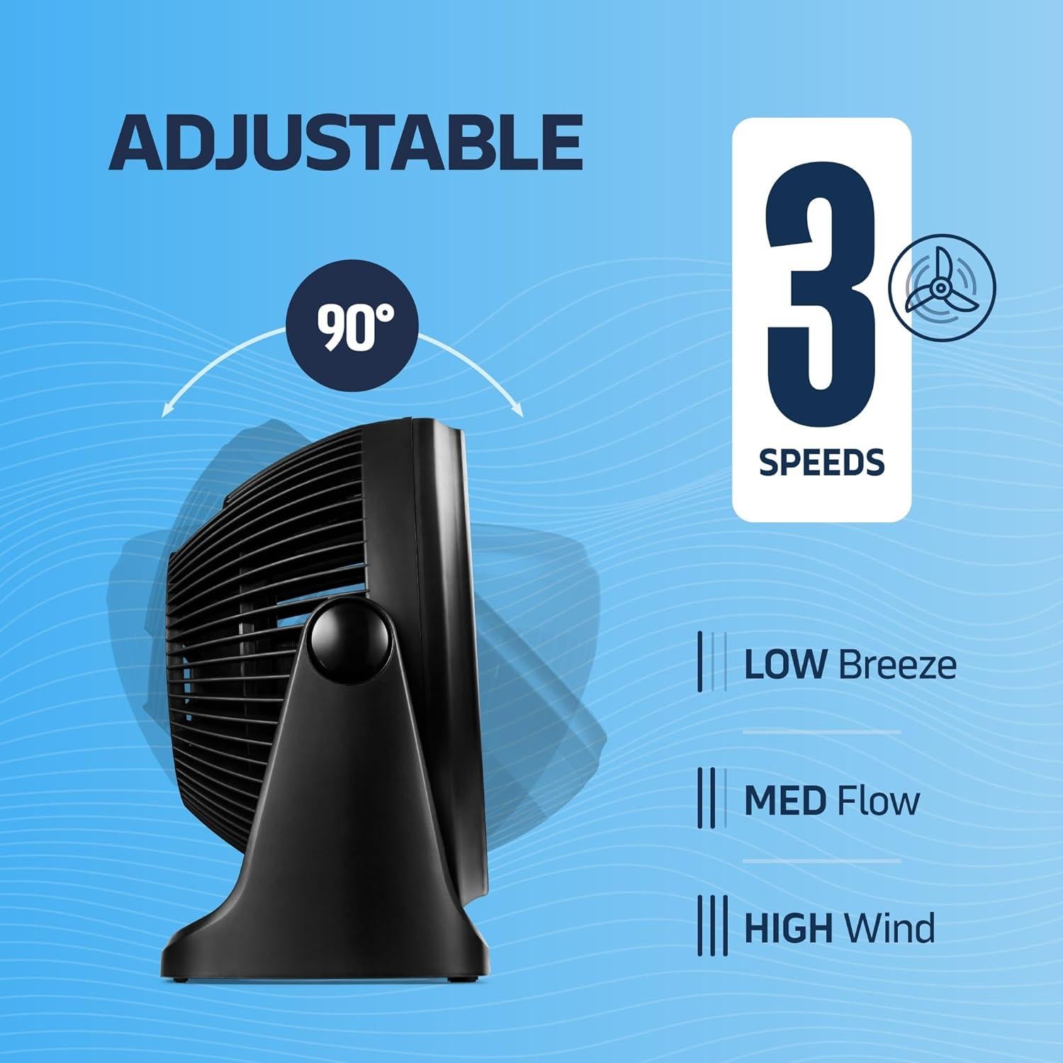 Ventilador Turbo Portátil NEXAIR 35W 3 Velocidades 17.78 cm