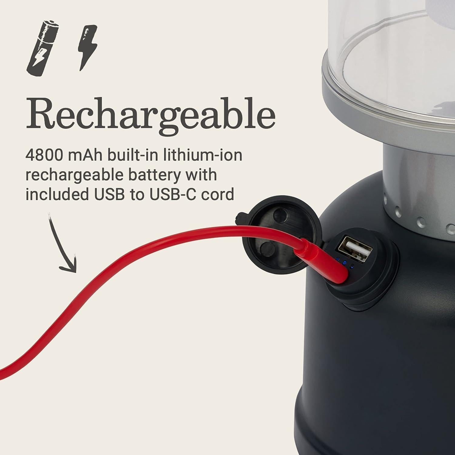 Linterna Recargable Coleman Clásica 800L LED Resistente Agua