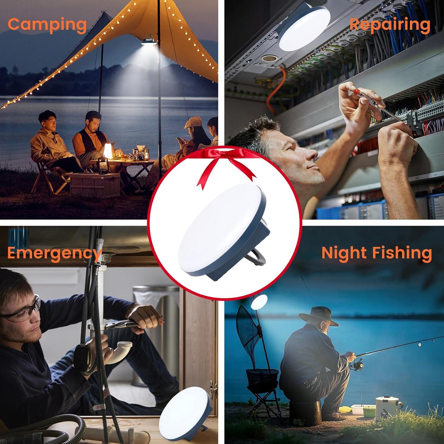 Linterna de Camping Recargable Yunchenghui 2Pack 7500mAh