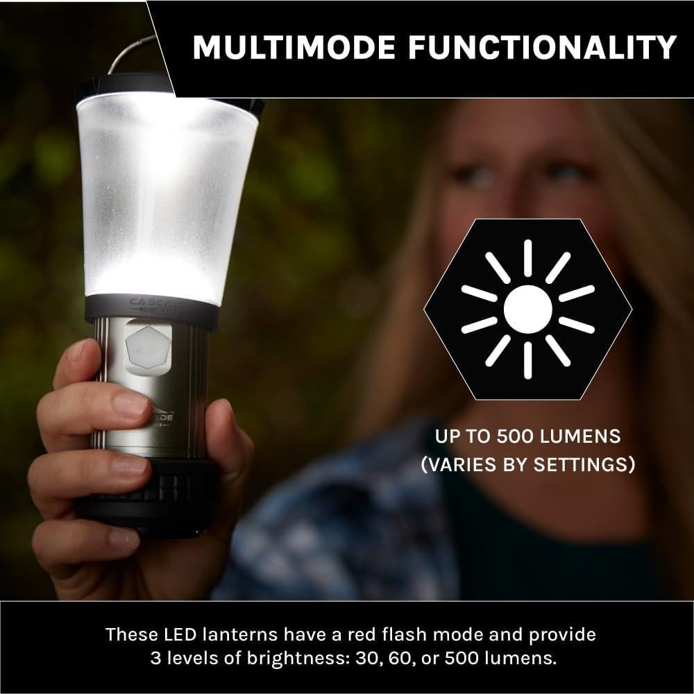 Linterna LED Plegable Cascade Mountain Tech IPX4 - Paquete de 3