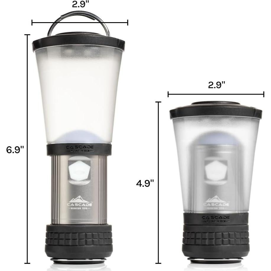 Linterna LED Plegable Cascade Mountain Tech IPX4 - Paquete de 3