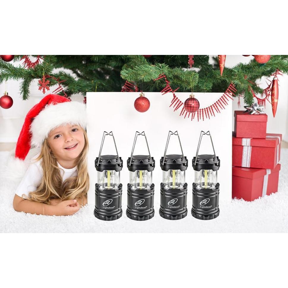 Juego de 4 Linternas LED Plegables Lightahead 350 Lúmenes