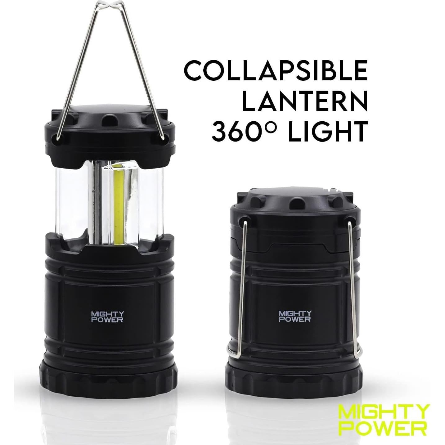 Linterna LED colapsable Mighty Power 360° 12h camping
