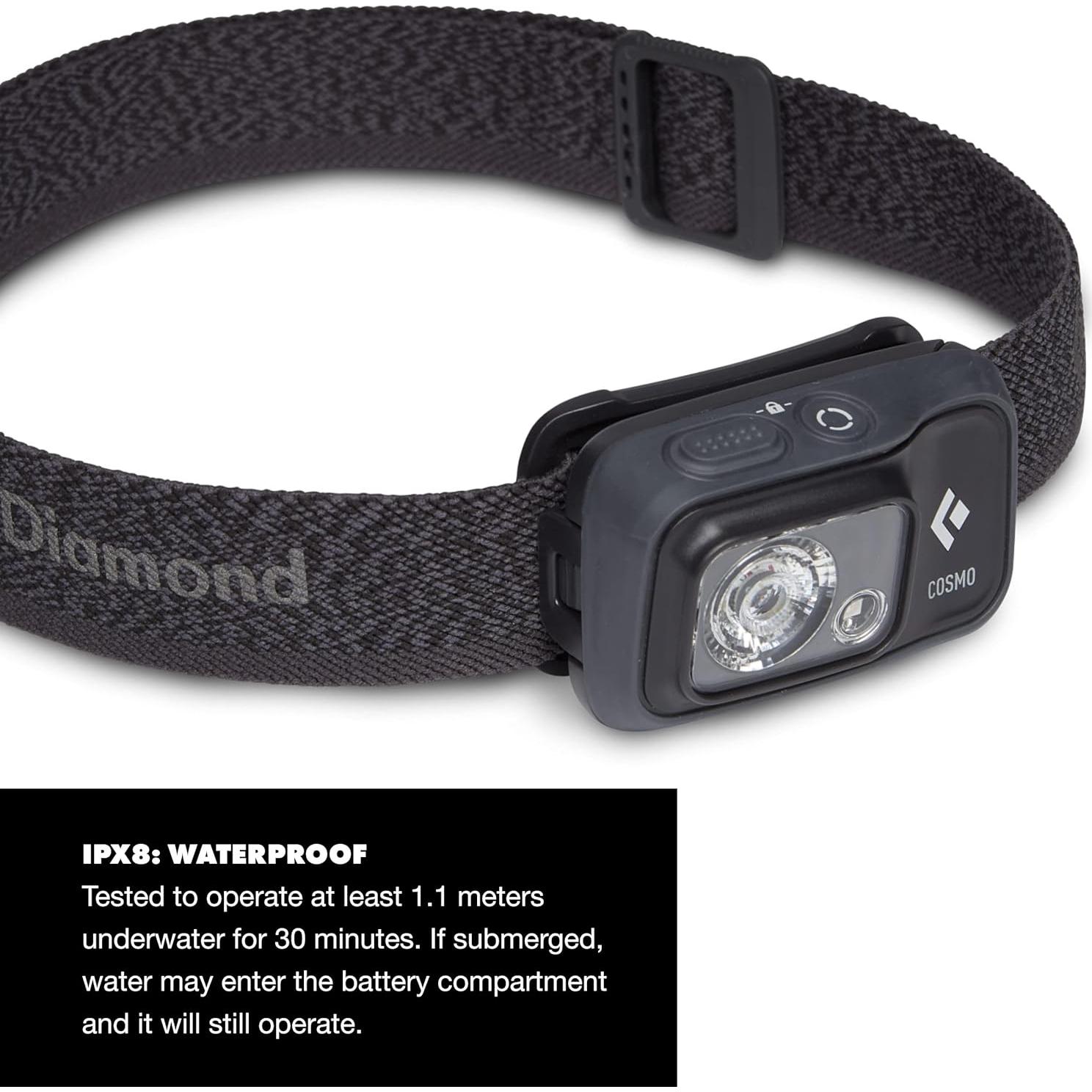 Linterna Frontal LED Black Diamond Cosmo 350 Impermeable