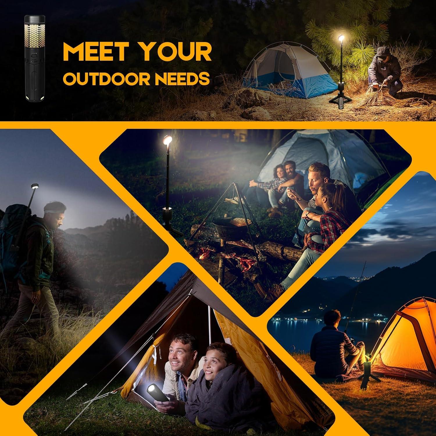 Linterna de Camping Recargable MOPGLR 10500mAh Telescópica