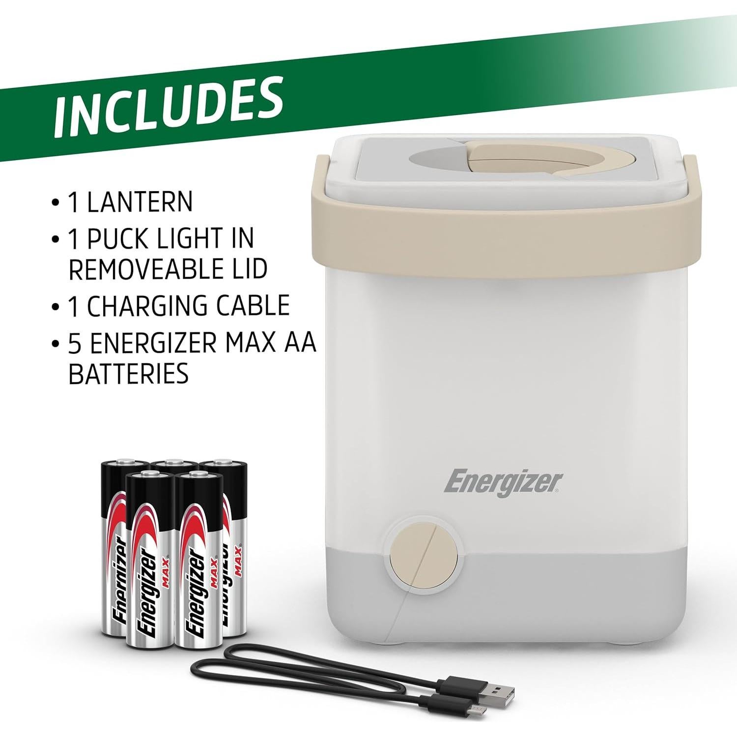 Linterna de Camping Energizer LightxPower Cube 1000 Lúmenes IPX4