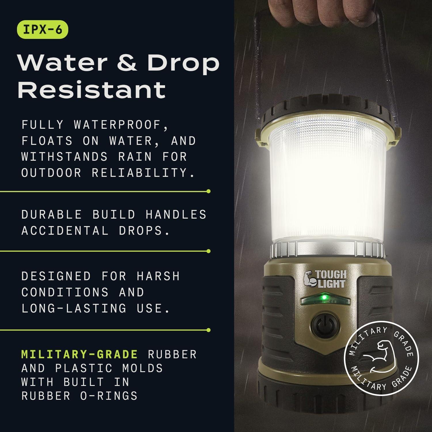 Linterna LED Recargable Tough Light 400 Lúmenes 200 Horas