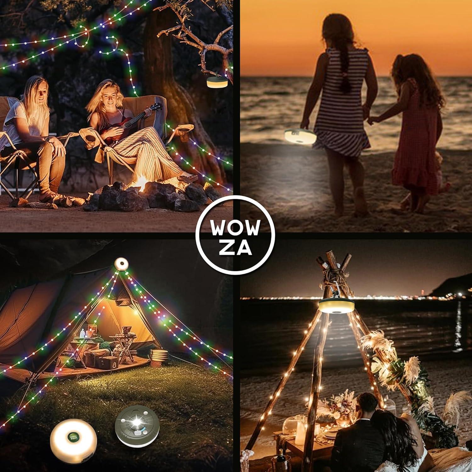 Luces de Camping Retráctiles Sprian 10m 2000mAh Impermeables