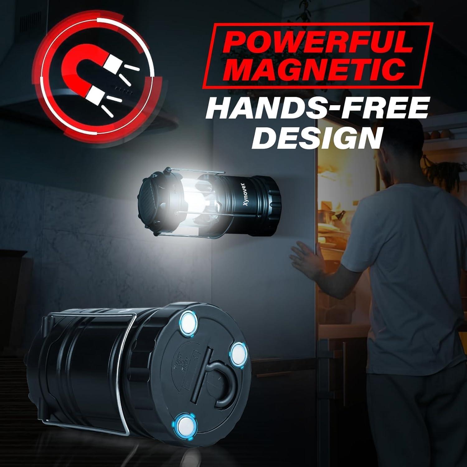 Linterna Solar Xynover 4 Pack LED Recargable 100 Lúmenes