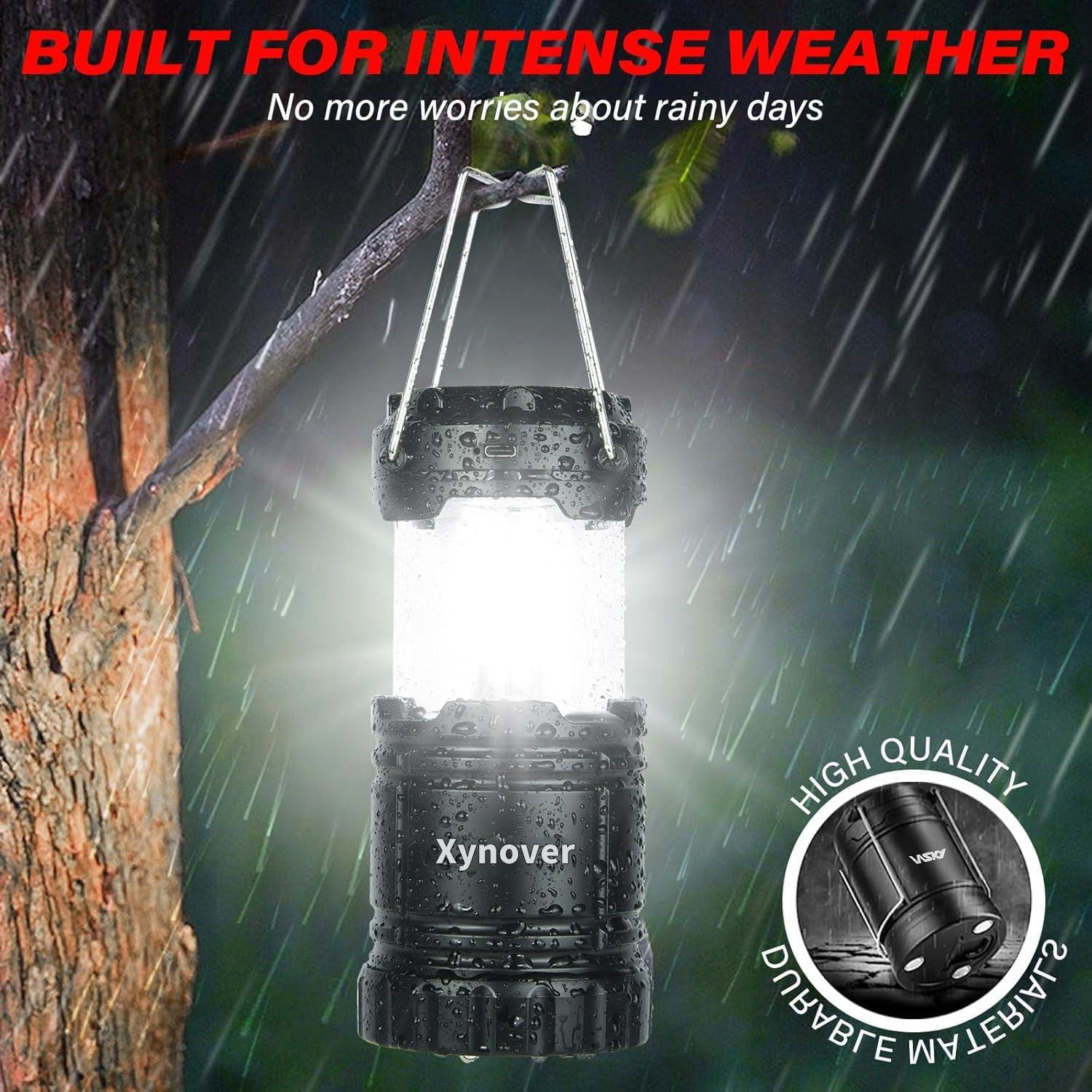 Linterna Solar Xynover 4 Pack LED Recargable 100 Lúmenes