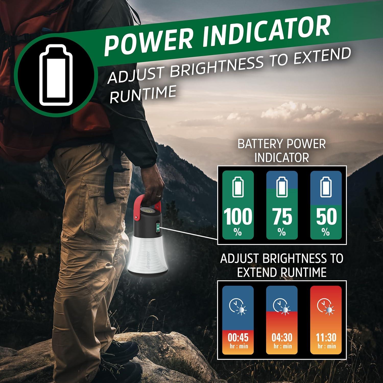 Linterna LED Recargable Energizer X1200, Resistente al Agua IPX4