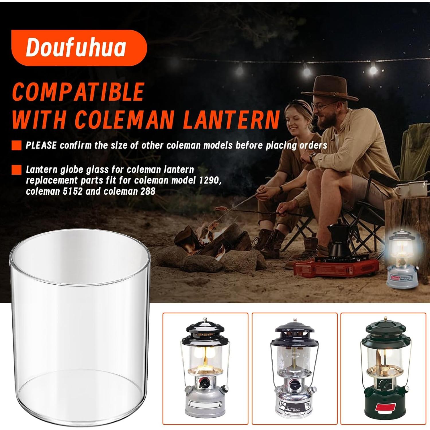 Globo de vidrio para lámparas Coleman 288 y 290 - Reemplazo