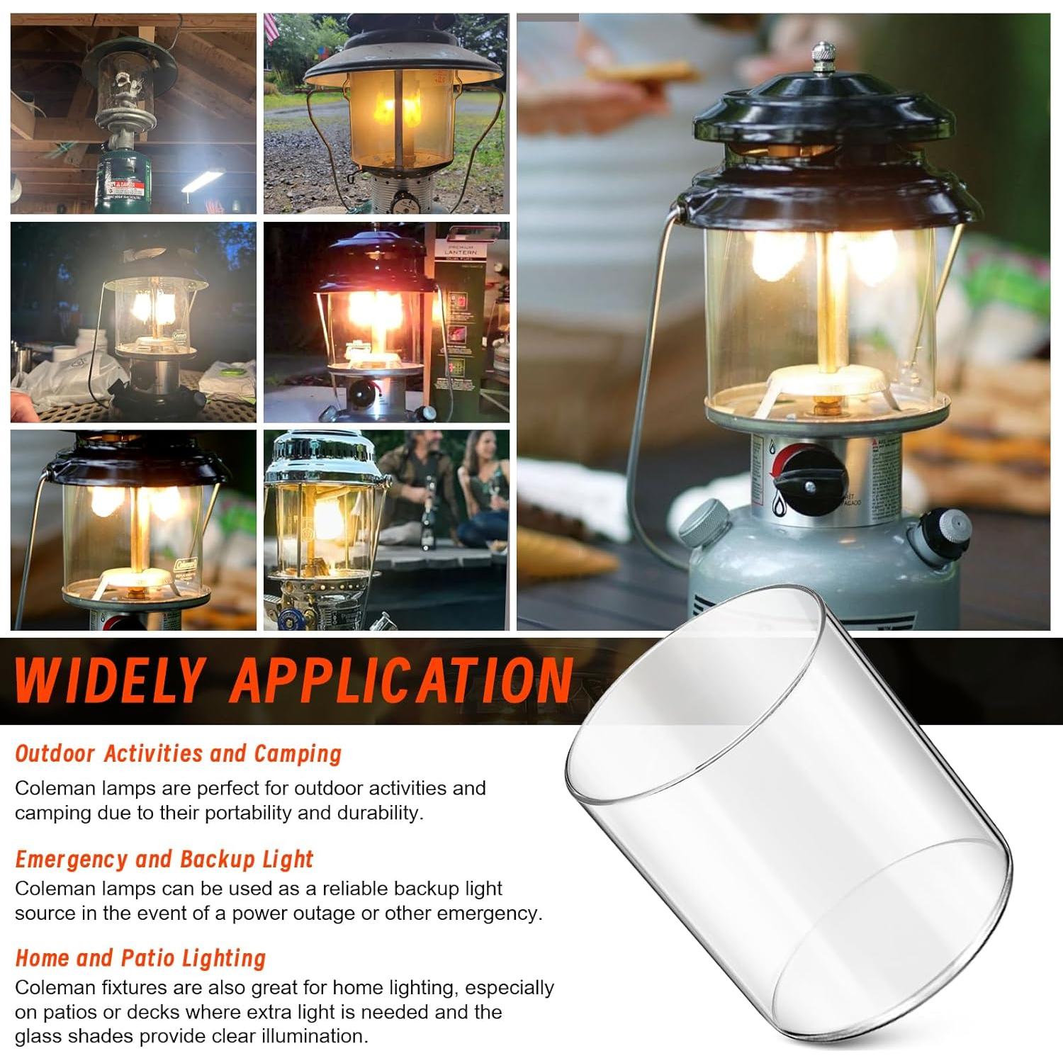 Globo de vidrio para lámparas Coleman 288 y 290 - Reemplazo