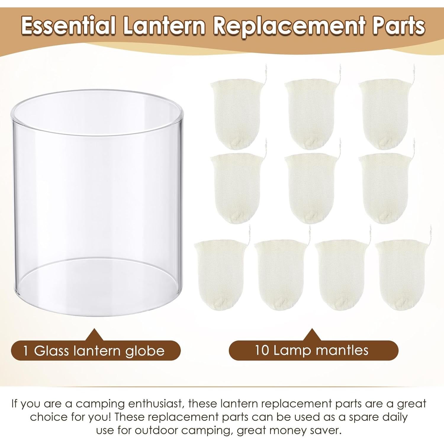 11 Piezas Pantallas de Linterna de Propano Ceoighe Reemplazo